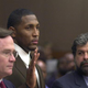 Defense attorney Ed Garland, Ray Lewis and defense attorney Don Samuel stand in an Atlanta courtroom June 5, 2000, as Lewis pleads guilty to the charge of misdemeanor obstruction of justice after striking a plea bargain for the lower charge in exchange for his testimony against two co-defendants for a double homicide.
KIMBERLY SMITH/AFP/Getty Images